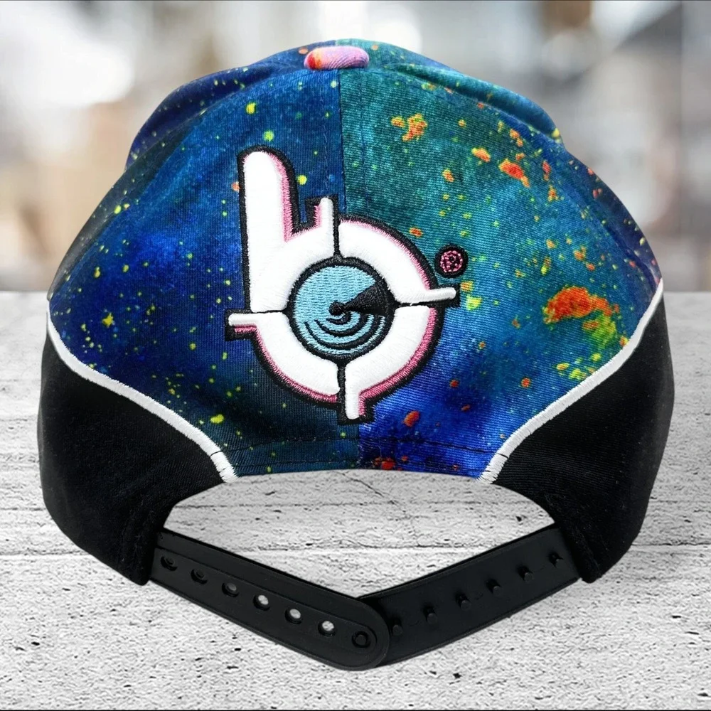 Bang Energy Snapback Hat Unisex OSFM Multicolor Galaxy Paint Splatter Logo